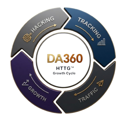 Inicio 11 Metodologia Hacking Tracking Traffic and Growth by DA360 1
